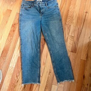Free people Straight Leg Blue Jeans